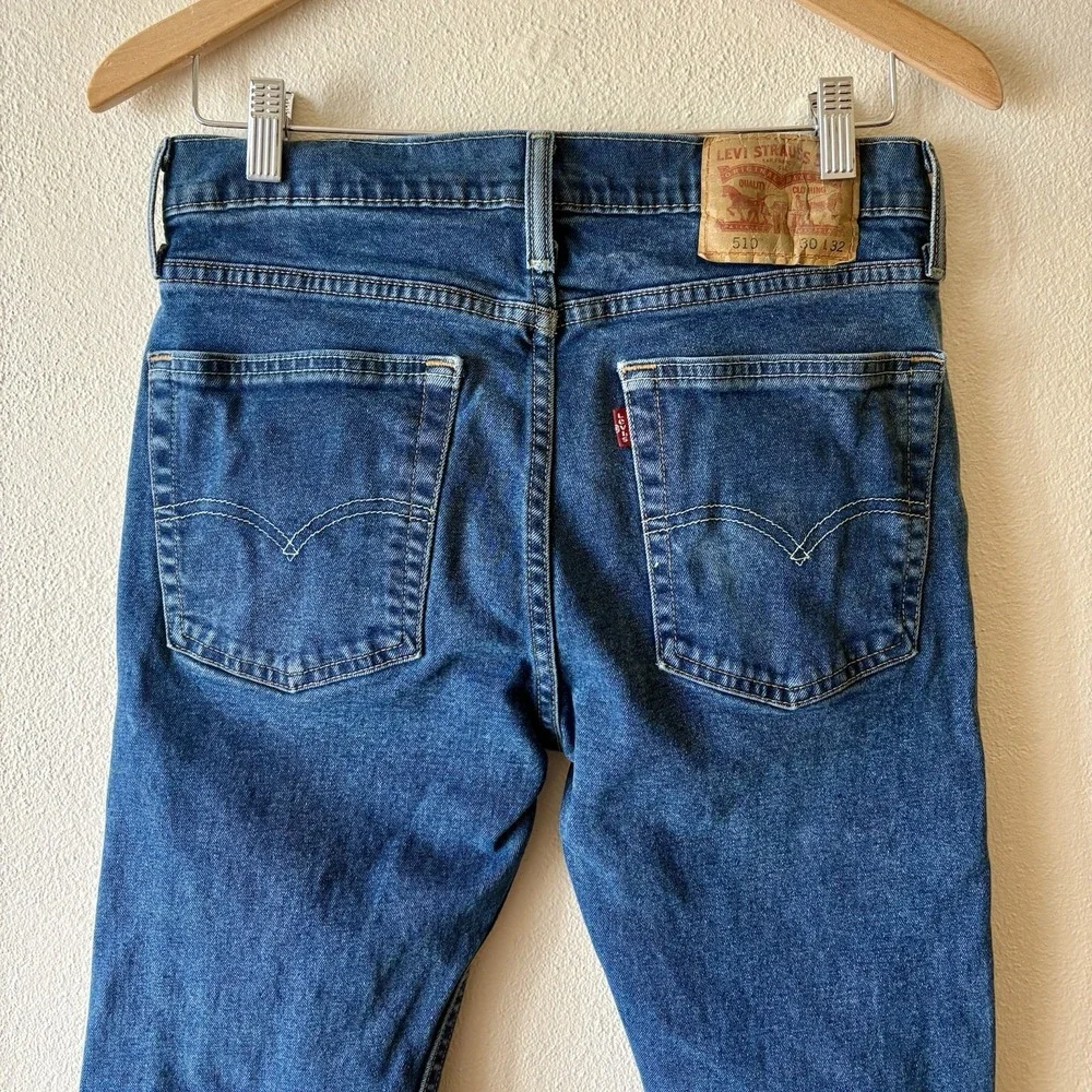Levi Strauss 510 Skinny Jeans Men's 30x32 Premium Stretch Levi's Denim Zip Fly